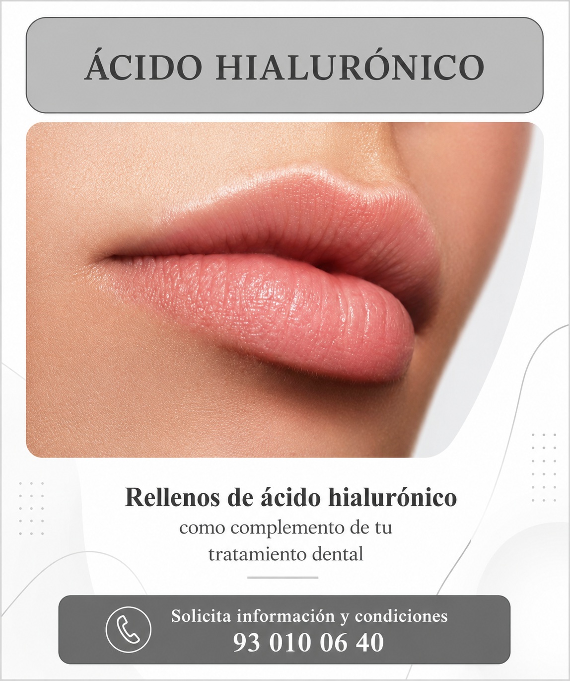 Promoción de ácido hialurónico | Clinica Dental Sant Boi | Dental Fortes